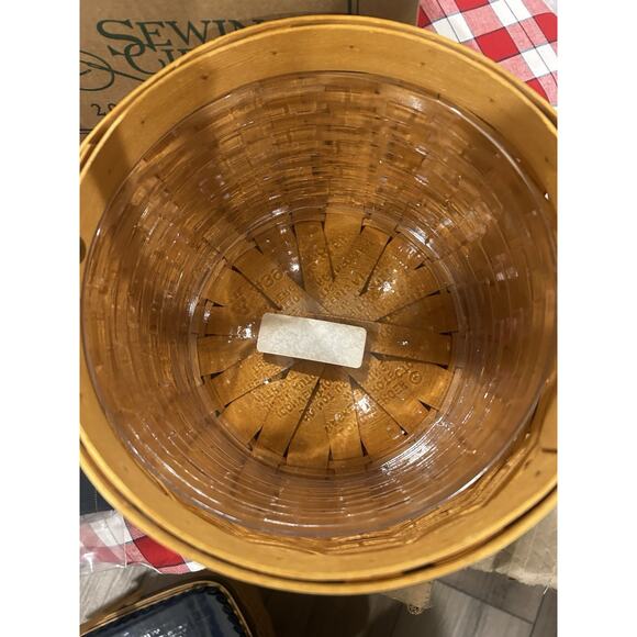 Longaberger Sewing Circle Basket Liner Combo 2001 Collectors Club NEW - Picture 3 of 5